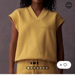 Essentials Fear of God Light Tuscan V Neck pullover Unisex